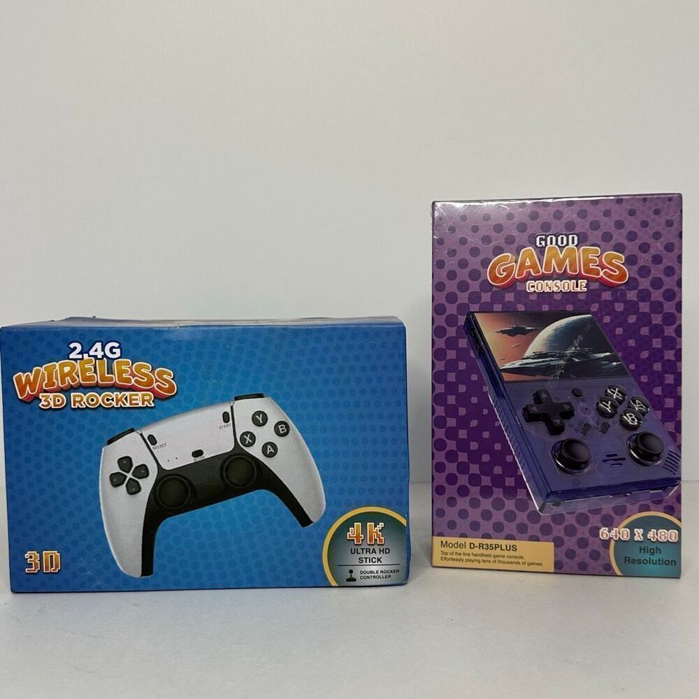 Handheld Games Set of 2 | Wireless 3D Rocker | Good Games Console